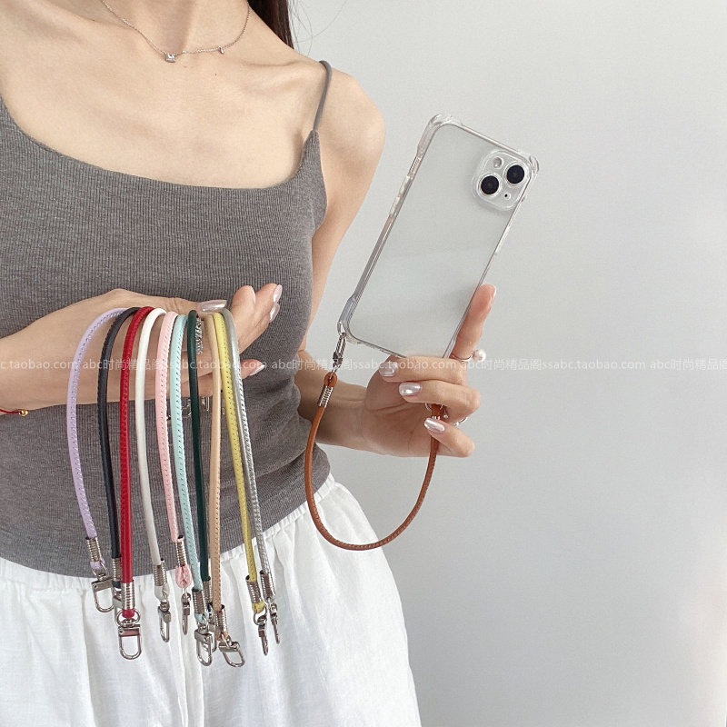 原创四角挂孔保护壳适用iPhone17promax手机壳16pro透明防摔苹果15手拎绳13全包14promax硅胶11女款12pro质感