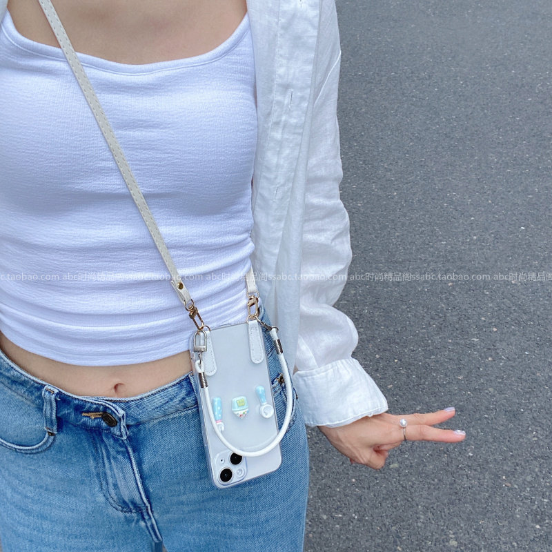 ins风透明开餐咯公仔适用oppofindx9pro手机壳reno14/13新款findx8s带挂绳findx7男女a5防摔reno11软保护套