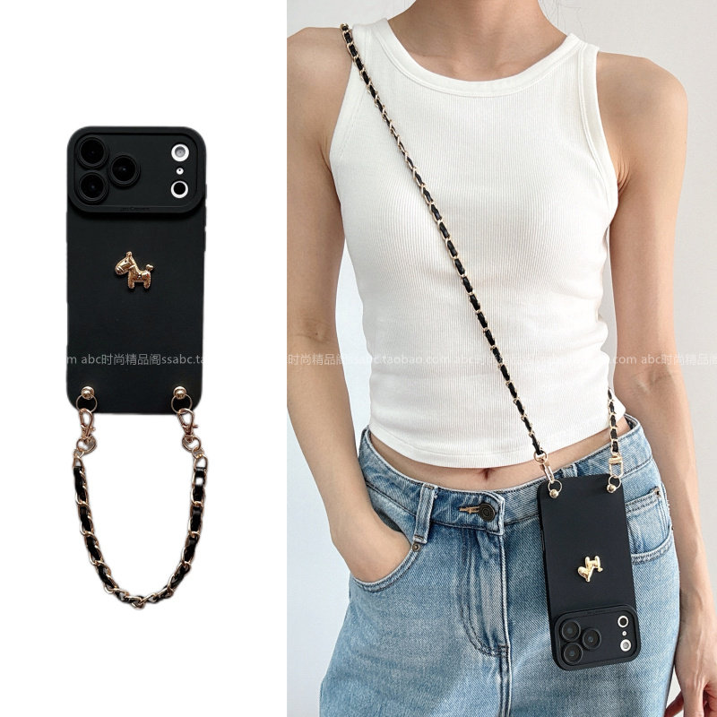 INS风马上有钱小公仔适用华为mate80女款70pro手机壳nova13可背带pura80斜挎挂绳p70高级畅享70x个性p60软壳