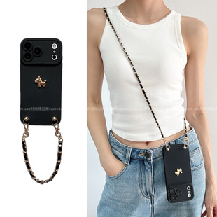 12高级小熊仔a5a6个性 INS风马上有钱小公仔适用opporeno15手机壳findx9pro可背带findx8斜挎挂绳reno14