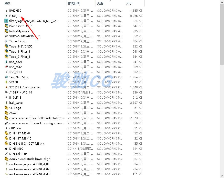 反冲洗过滤器设备solidworks工业设计设备制造自动化模型图纸