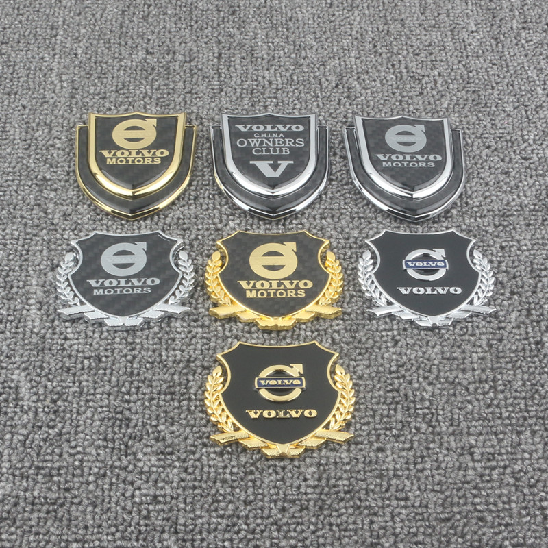 适用于沃尔沃C30 XC60 S90 XC90 V40 S80L车标改装金属侧标车贴标