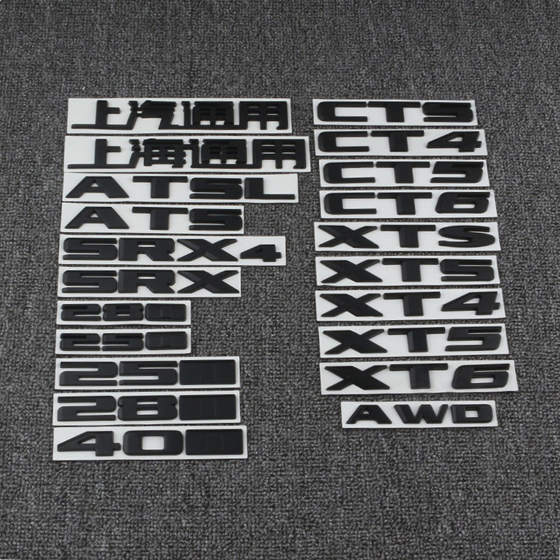 适用凯迪拉克CT456尾门字标ATSLXTS后车标28T排量40AWD尾箱盖字母