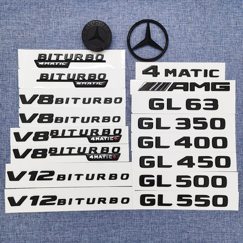 奔驰GL300 GL320 GL450改装AMG 4MATIC GL500 GL550尾标字母标