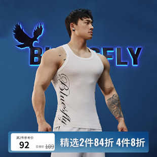 BLUESFLY新款健身运动工字背心男修身肌肉篮球训练无袖坎肩吊带