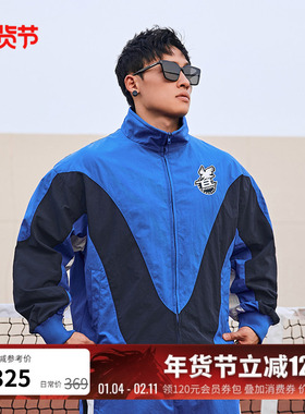 BLUESFLY美式冲锋衣外套男健身运动立领防风防泼水秋潮牌户外骑行
