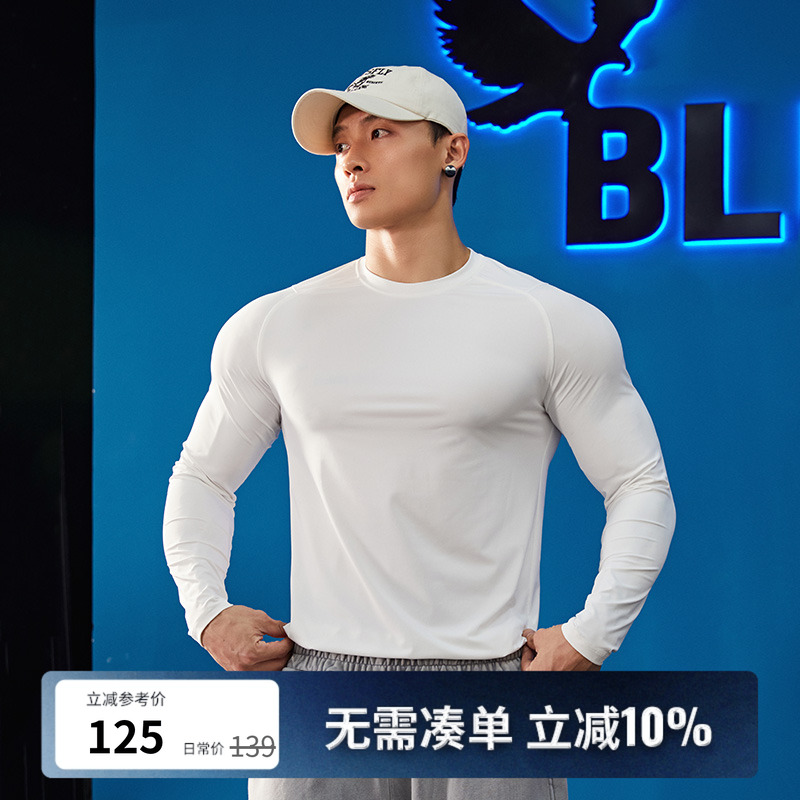 BLUESFLY健身运动长袖t恤打底衫
