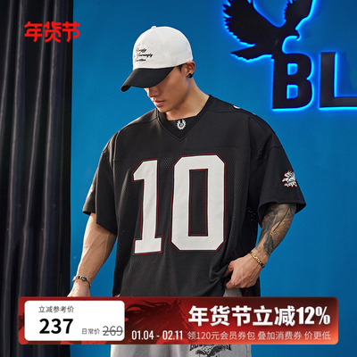 BLUESFLY健身运动短袖t恤冰球服