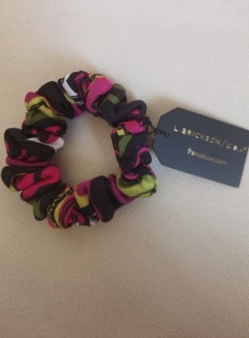 新美国代购进口L.Erickson布艺马尾手工弹力发圈发绳头绳多色春夏