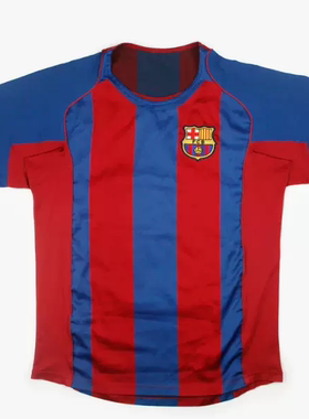 04-05  Barcelona MESSI Xavi Ronaldinho Classic Jersey