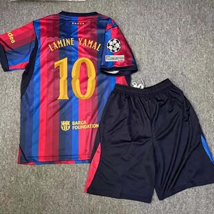 26-27 barcelona jersey lamine yamal pedri kids home shirt