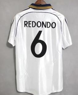 98 00 Real Madrid Redondo RAUL Vintage Classic Soccer Jersey