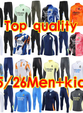 Real Madrid Training suit MBAPPE VINI JR Men Kids Tracksuit