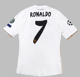 Retro 13 14 Real Madrid  RONALDO BALE Classic Jersey