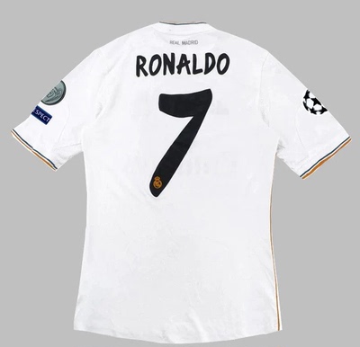 Retro 13 14 Real Madrid  RONALDO BALE Classic Jersey