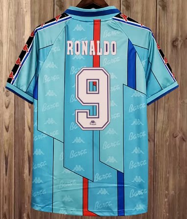 96 97 Retro away Barcelona GUARDIOLA RONALDO Soccer Jersey