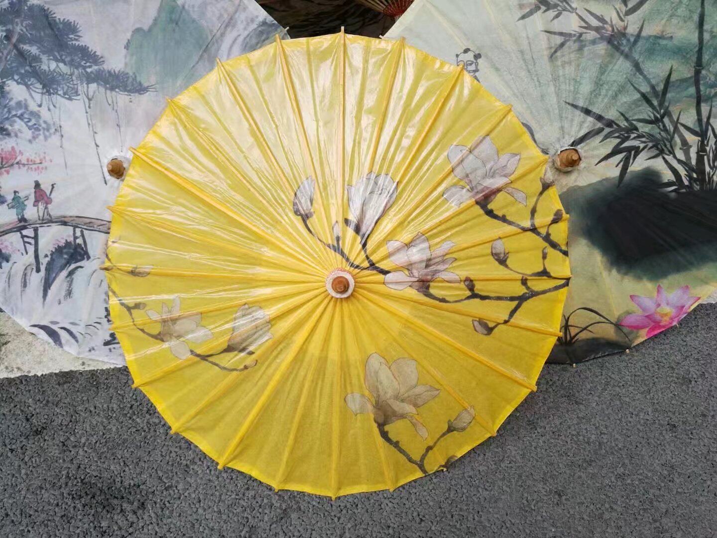 古典油纸伞旗袍秀表演包邮油伞连工艺伞