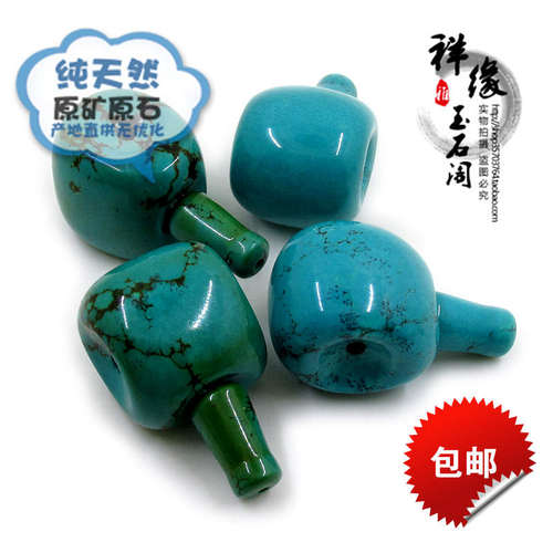 天然原矿高瓷蓝星月菩提三通佛头