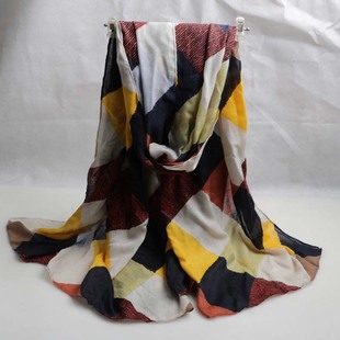 丝巾 大围巾披肩两用夏季 女韩版 秋冬百搭长款 沙滩巾 棉丝巾 新款