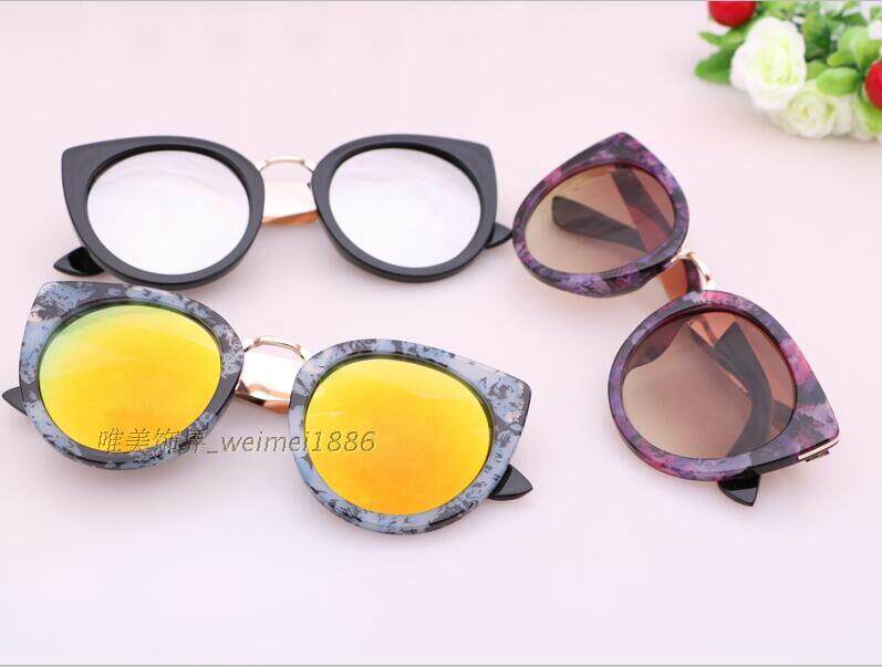 包邮太阳镜女潮2017明星款韩国复古圆脸大框个性墨镜新款时尚眼镜