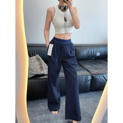 北美A家运动瑜伽休闲拖地长裤