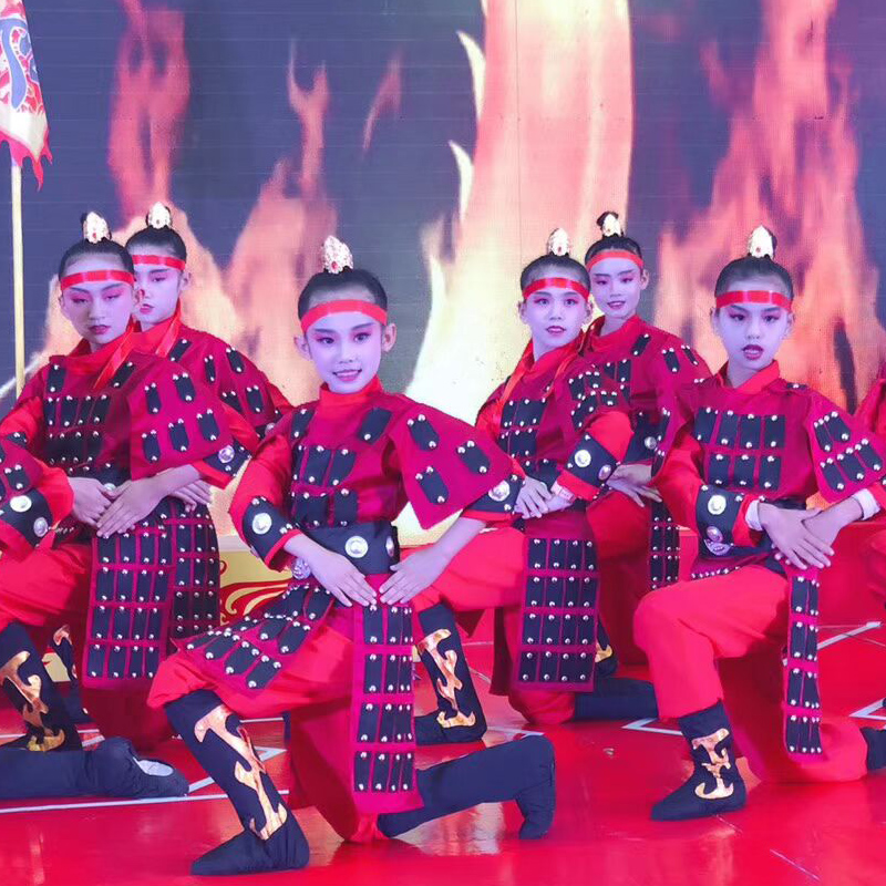 花木兰盔甲满江红朗诵演出服