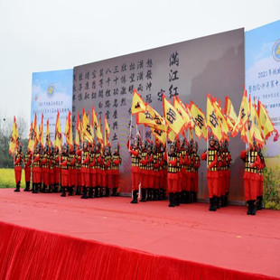 儿童古代表演服道具花木兰岳飞将军令三角狼牙战旗不锈钢伸缩宝剑