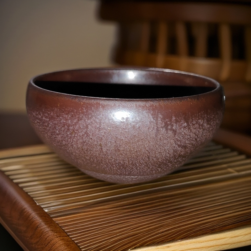 〖西瓯堂〗〖橘皮钵〗原矿釉龍窑柴烧全手工建盏茶杯