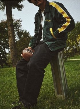 PACKRATS 17AW 60s UCR highlander JKT美式复古大学校园尼龙夹克