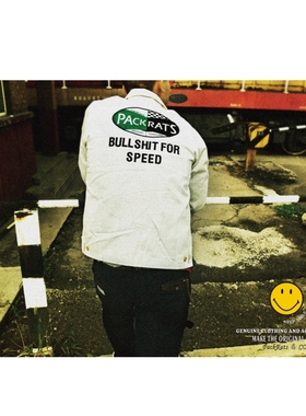 PACKRATS.15AW/OG 80'uniform-work JKT白色复古工装夹克