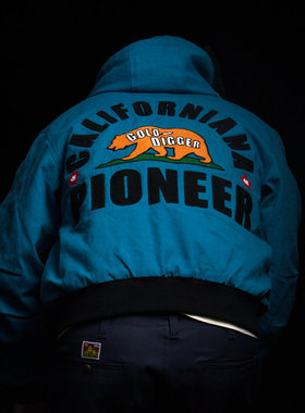 PACKRATS 18AW DUCK Active JKT BU美式复古帆布连帽夹棉工装夹克