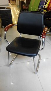 弓型固定脚硬皮凳子结实电脑椅会议椅会客椅佛山便宜好用椅子现货