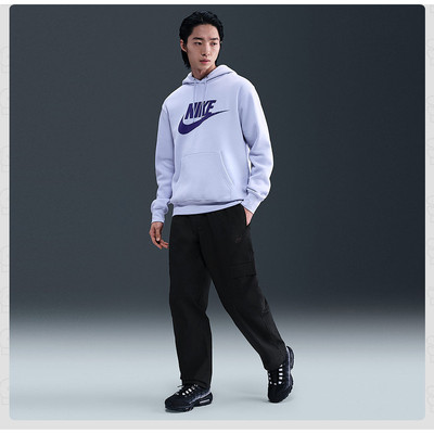 NIKE耐克男裤子春新款刺绣运动裤休闲透气束脚梭织长裤HV1434-010