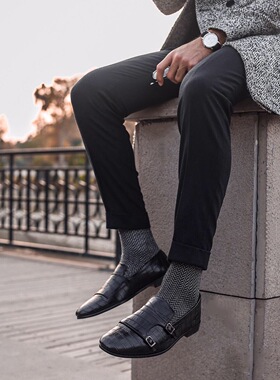 CELCHUK 人字纹男士高筒棉袜/Herringbone/VICCEL