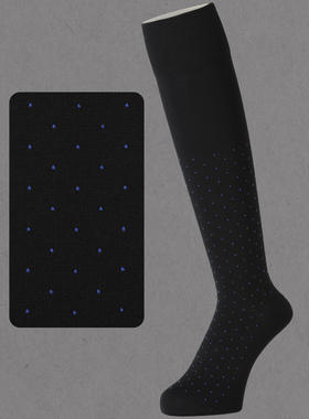 Tabio 日产波点 丝光棉男士绅装正装 长筒袜 商务正装袜