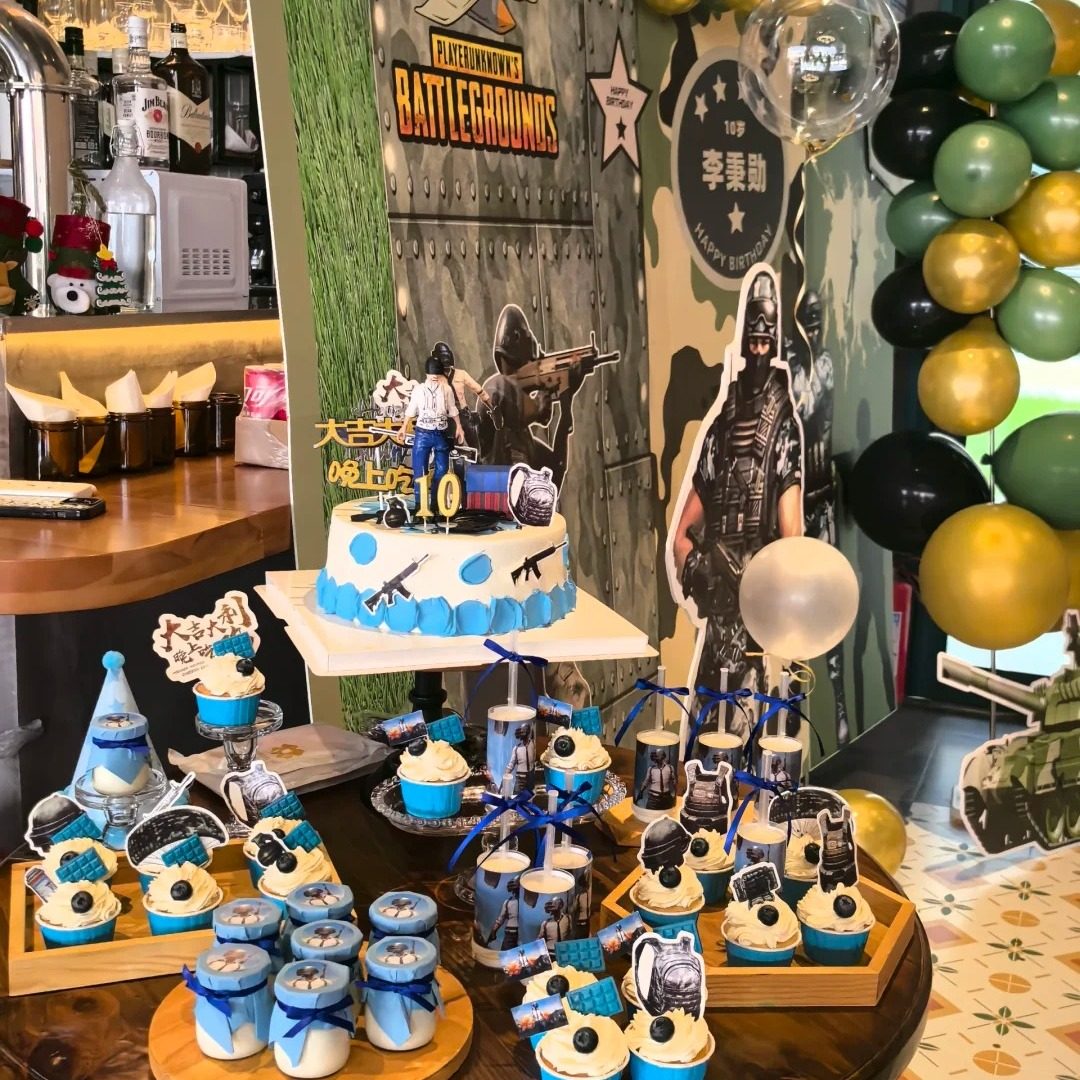 今晚吃鸡主题甜品台装饰摆件生日纸杯推推乐贴纸插牌绝地求生插件,节庆用品/礼品,节日装扮用品,淘宝优惠券,粉丝福利购,淘宝优惠卷