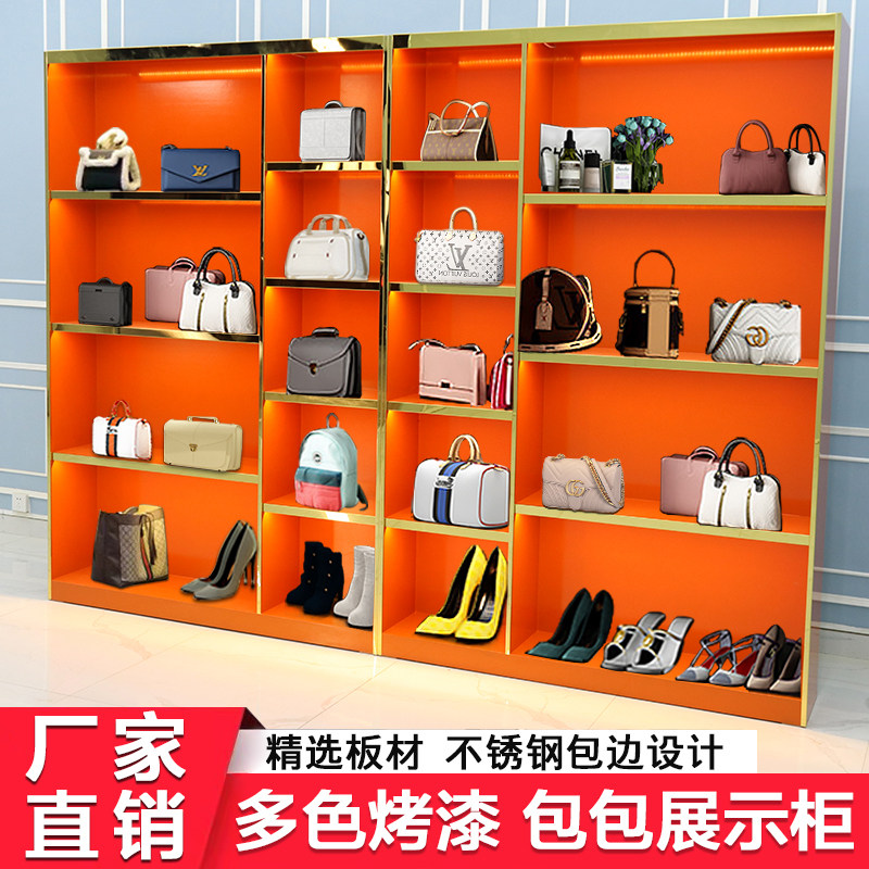鞋柜女包展示柜鞋子包包展示架直播间柜台箱包店铺服装家用手办柜_虎窝淘