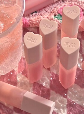 Holika惑丽客爱心新款水光光泽唇釉唇蜜夏季人间水蜜桃正品代购