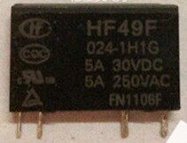 继电器 HF49F 024-1H1G 一组常开 HF49F 024-1H1 4脚 24VDC