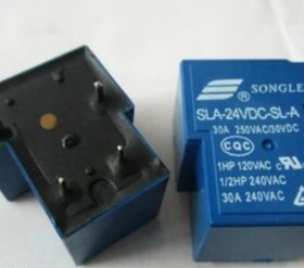 【T90 5脚】松乐继电器SLA-24VDC-SL-A 一组常开30A 250VAC T90