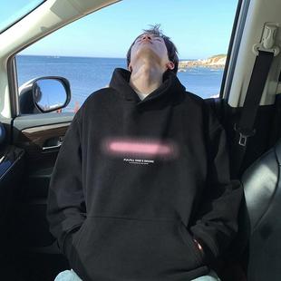 重磅純棉美式 連帽衛(wèi)衣男春秋冬加絨加厚寬松百搭潮流oversize外套