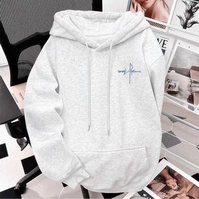 重磅纯棉美式字母连帽卫衣