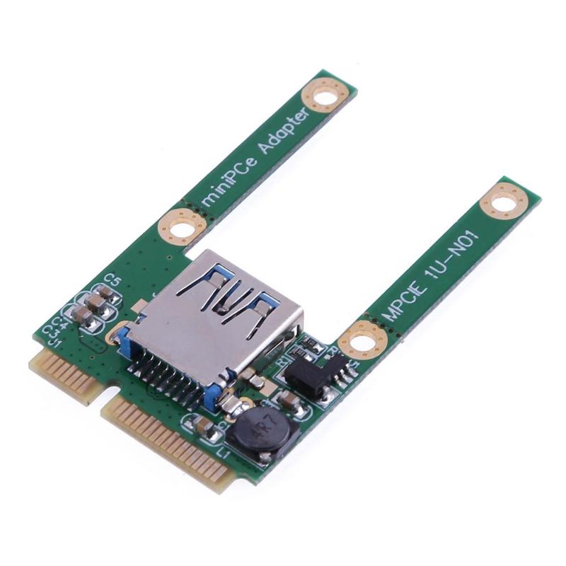 MPCIE转USB转接卡 Mini PCI-E扩展USB2.0接口 mpci-e扩展卡 全高 电脑硬件/显示器/电脑周边 连接线/航插线/连接器/转换器 原图主图