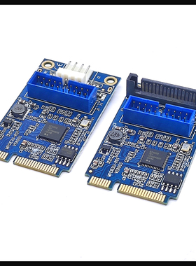 MINI PCI-E转前置20PIN/19针M2 NVME TO USB3.0扩展卡瑞萨D720202