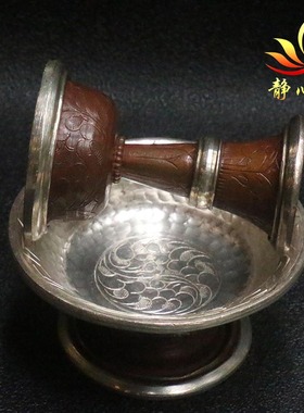 纯铜摆件藏式居家手工雕花摆件