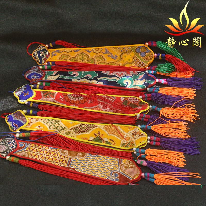 尼泊尔穗子飘带手鼓嘎流苏飘带吉祥幡挂饰五佛冠配件藏饰挂件布带