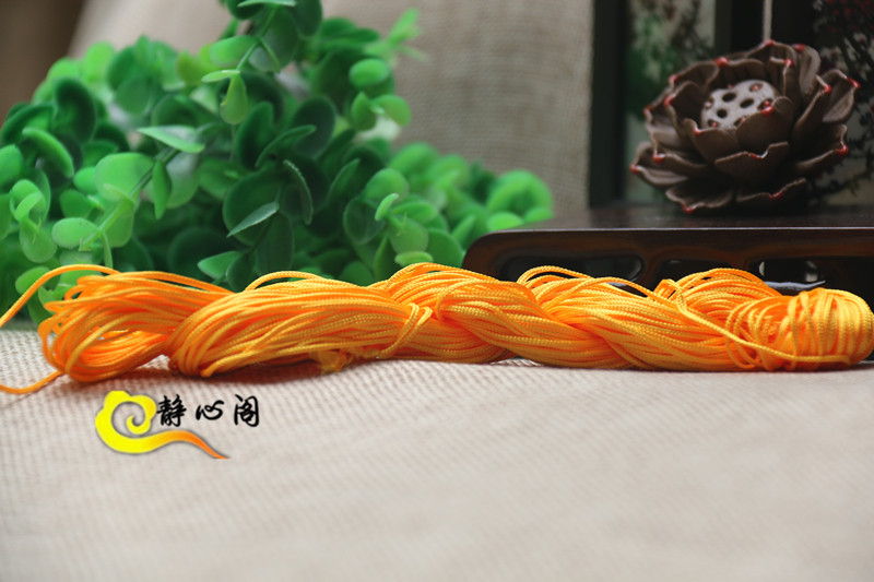 五色线金刚绳结手链线绳黄色绳佛珠线藏式串珠线手绳线