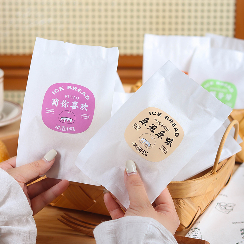 口味贴纸棉纸防油食品包装袋图片
