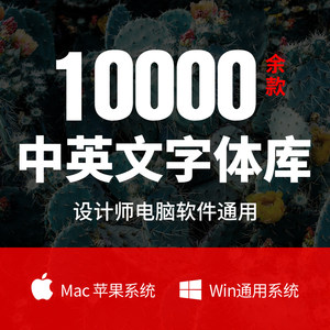 ps6神仙网红字体素材包pr字体中下载设计美工