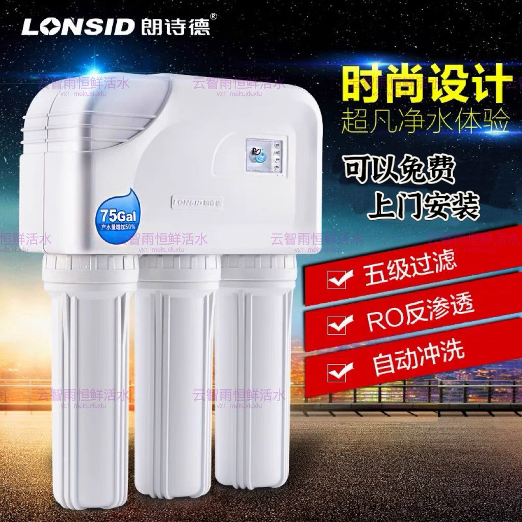 朗诗德净水器家用直饮机厨下纯水净水器
